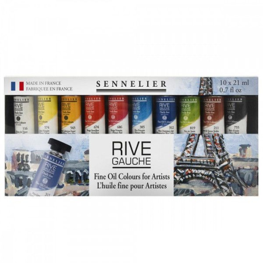 Peintures Creastore Peinture A L'Huile Fine | Set Huile Rive Gauche 10X21Ml - Sennelier