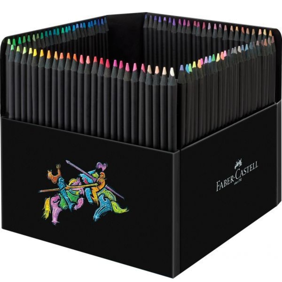 Dessin & Arts Graphiques Creastore Crayons De Couleurs | Boite De 100 Crayons De Couleurs Black Edition - Faber-Castell