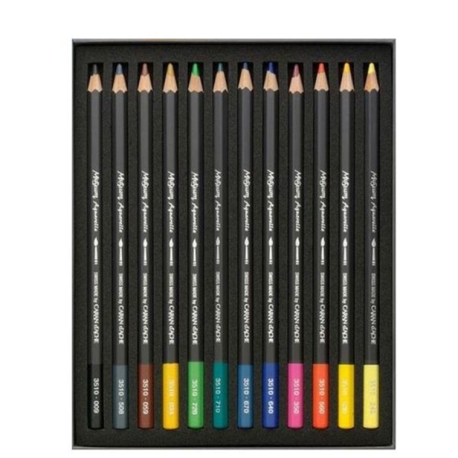 Dessin & Arts Graphiques Creastore Crayons Aquarellables | Boite De 12 Crayons Aquarelle Museum - Caran D'Ache