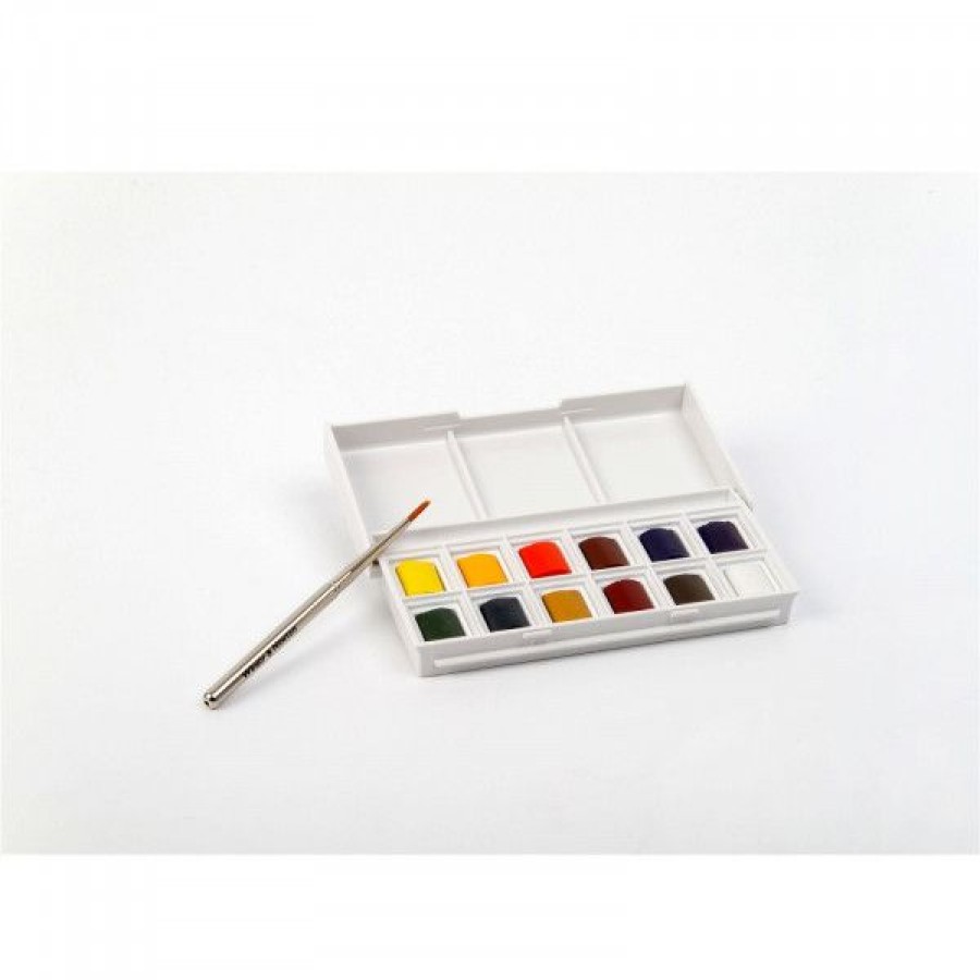 Peintures Creastore Peinture Aquarelle Fine | Boite D'Aquarelle Cotman Sketcher - 12 Demi-Godets