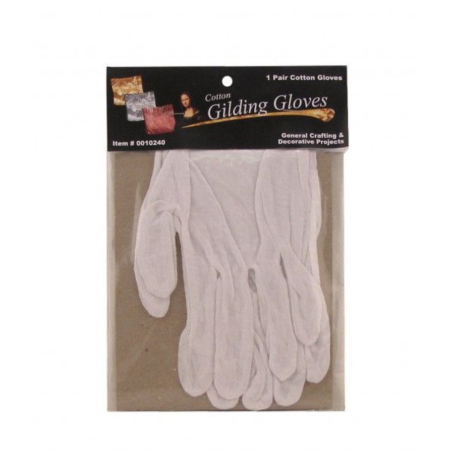 Pinceaux & Fournitures Creastore Palette A Dorer | Gants Coton Blanc