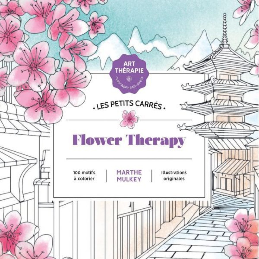 Loisirs Creatifs Creastore Livres Coloriage & Mandala | Flower Therapy - Coloriage - Livre