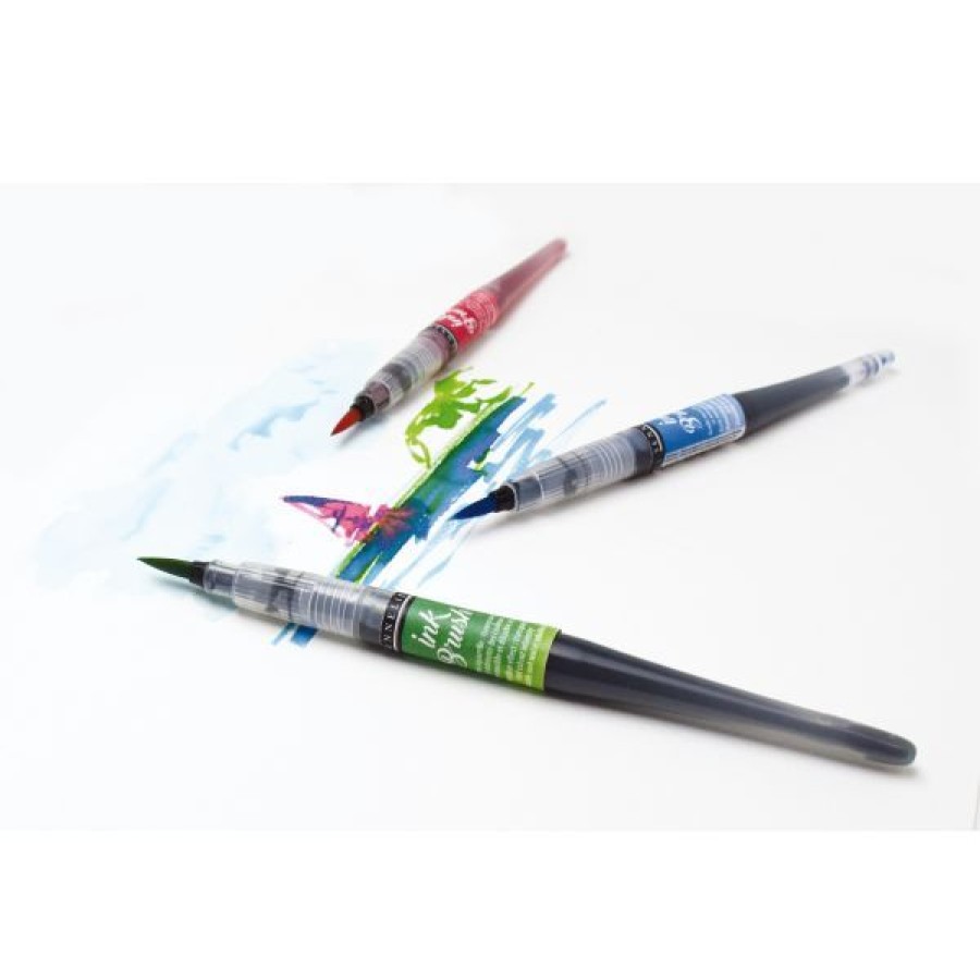 Peintures Creastore Peinture Aquarelle Fine | Set De 6 Feutres Pinceaux Ink Brush - Sennelier