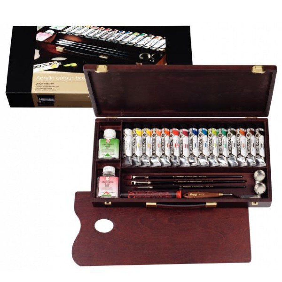 Peintures Creastore Peinture Acrylique Extra&Fine | Coffret Acrylique Rembrandt Extra Fine "Professional"