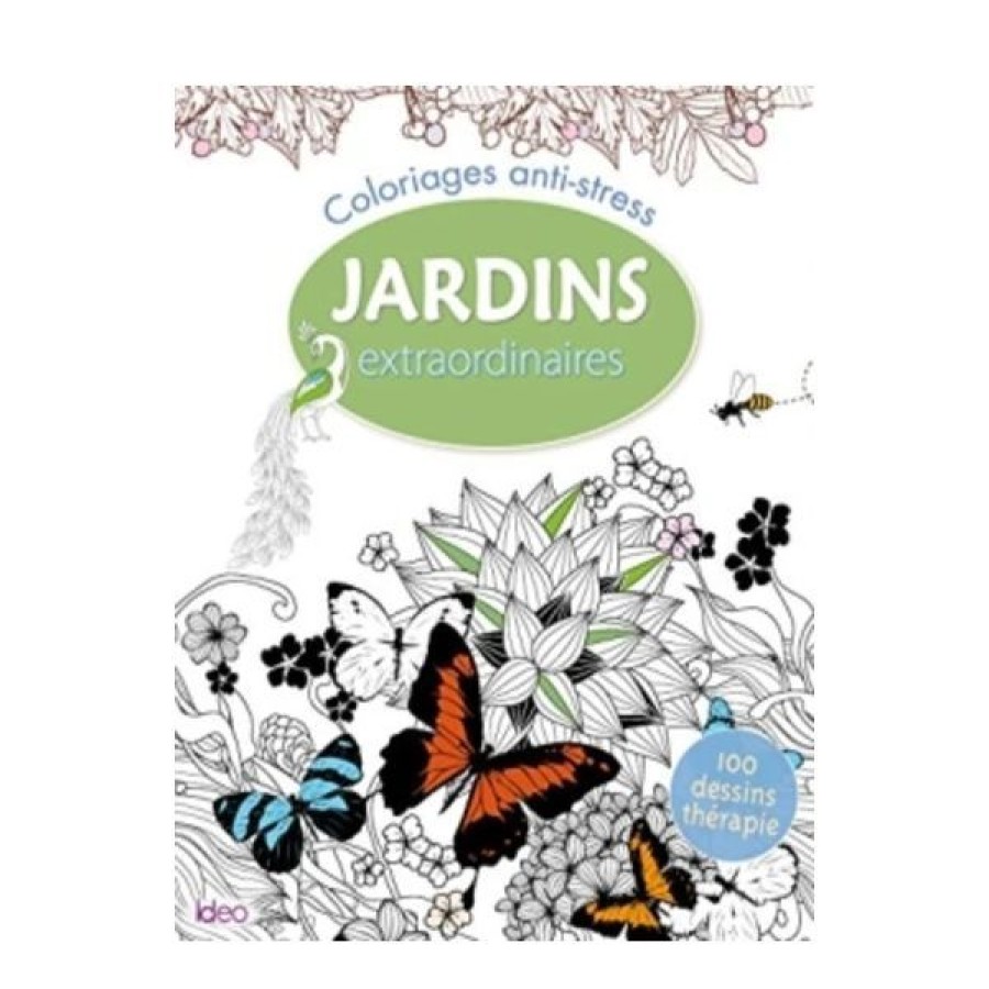 Loisirs Creatifs Creastore Livres Coloriage & Mandala | Coloriages Jardins Extraordinaires - Livre