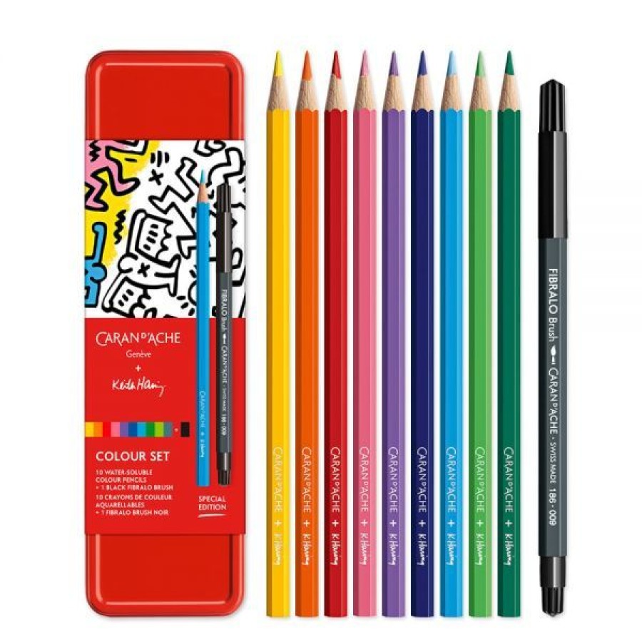 Dessin & Arts Graphiques Creastore Crayons Aquarellables | Set Keith Haring - Caran D'Ache