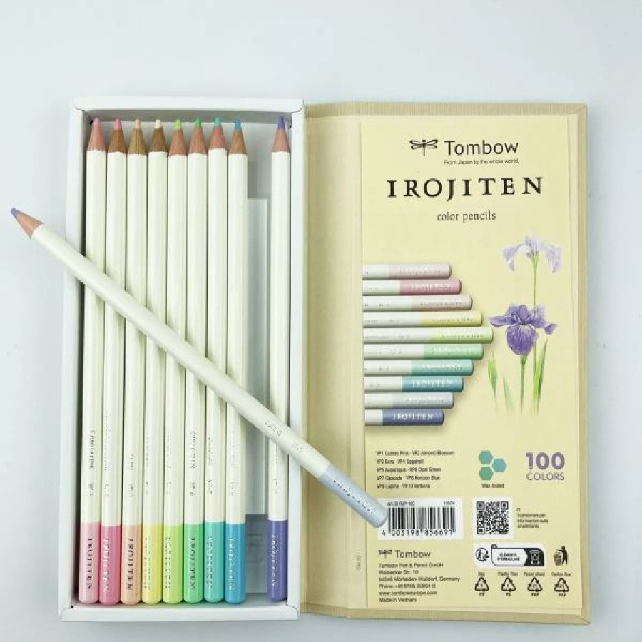 Dessin & Arts Graphiques Creastore Crayons De Couleurs | Set Irojitens - Couleurs Pastel Iii - Tombow