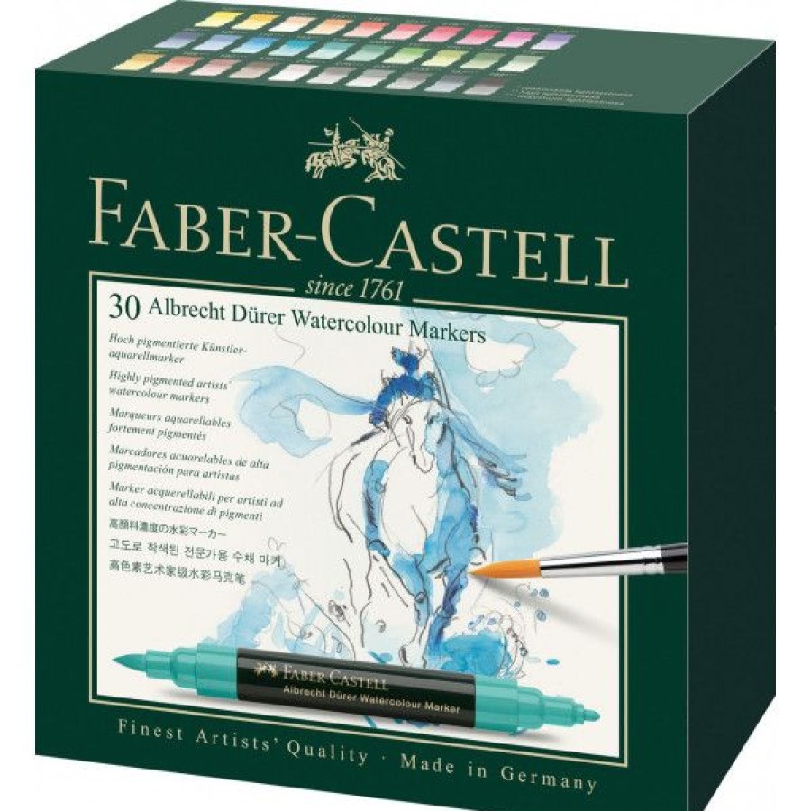 Dessin & Arts Graphiques Creastore Feutres | Boite De 30 Marqueurs Aquarellables Albrecht Durer - Faber-Castell