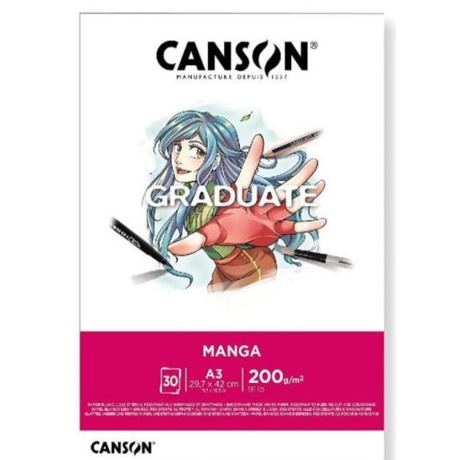 Papiers Creastore Papiers Dessin | Bloc Graduate Manga - Canson