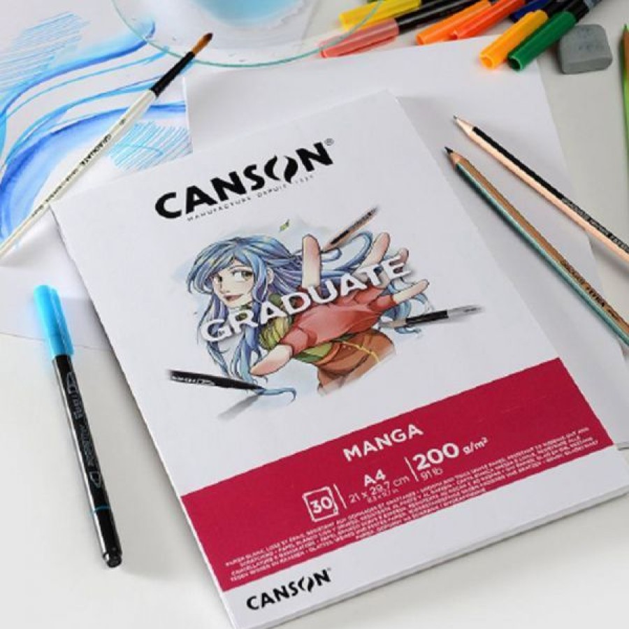 Papiers Creastore Papiers Dessin | Bloc Graduate Manga - Canson