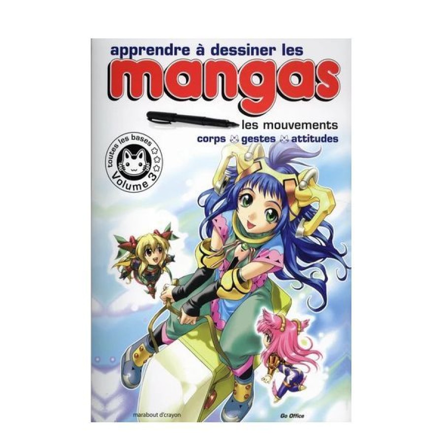 Dessin & Arts Graphiques Creastore Livres Dessin Mangas | Apprendre A Dessiner Les Mangas Vol.3 - Les Mouvements - Livre