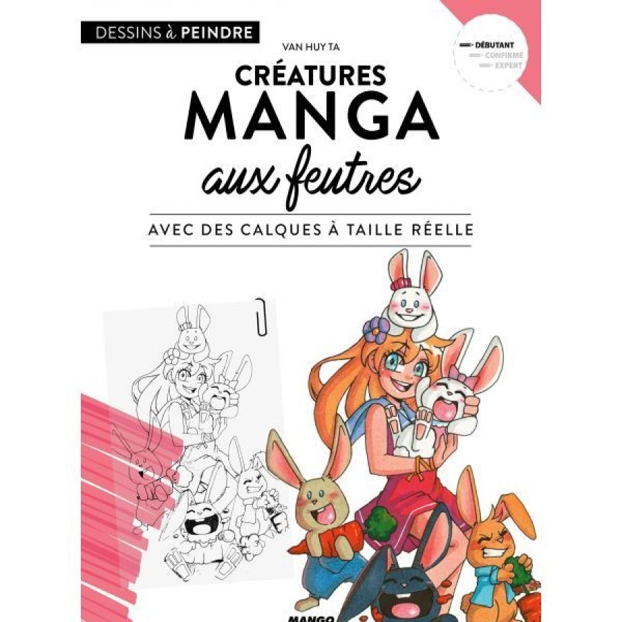 Dessin & Arts Graphiques Creastore Livres Dessin Mangas | Creatures Manga Aux Feutres - Livre