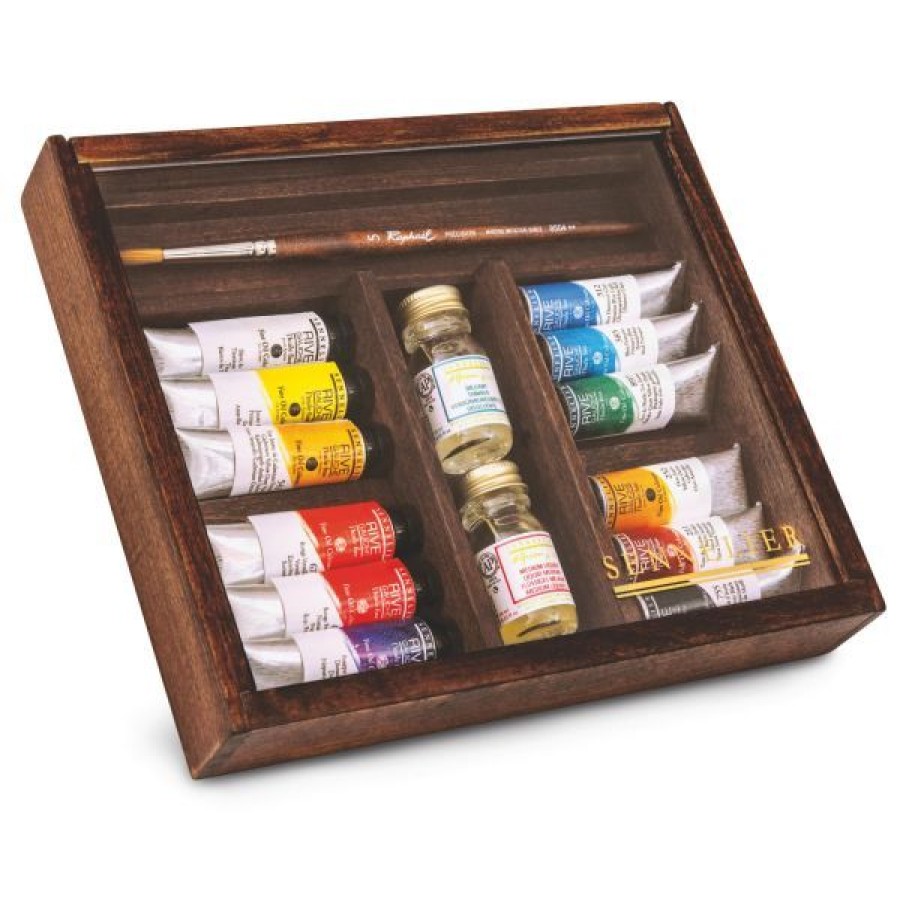 Peintures Creastore Peinture A L'Huile Fine | Coffret Huile Rive Gauche 12 Tubes - Sennelier