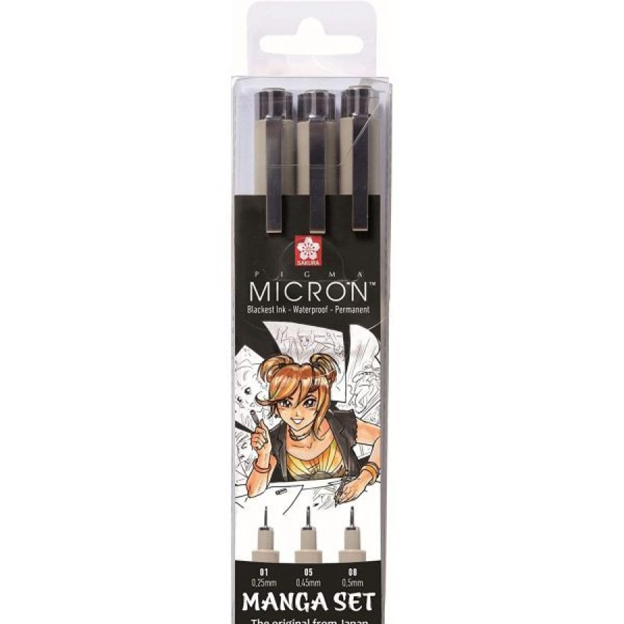 Dessin & Arts Graphiques Creastore Feutres | Pigma Micron Set De 3 Feutres Manga