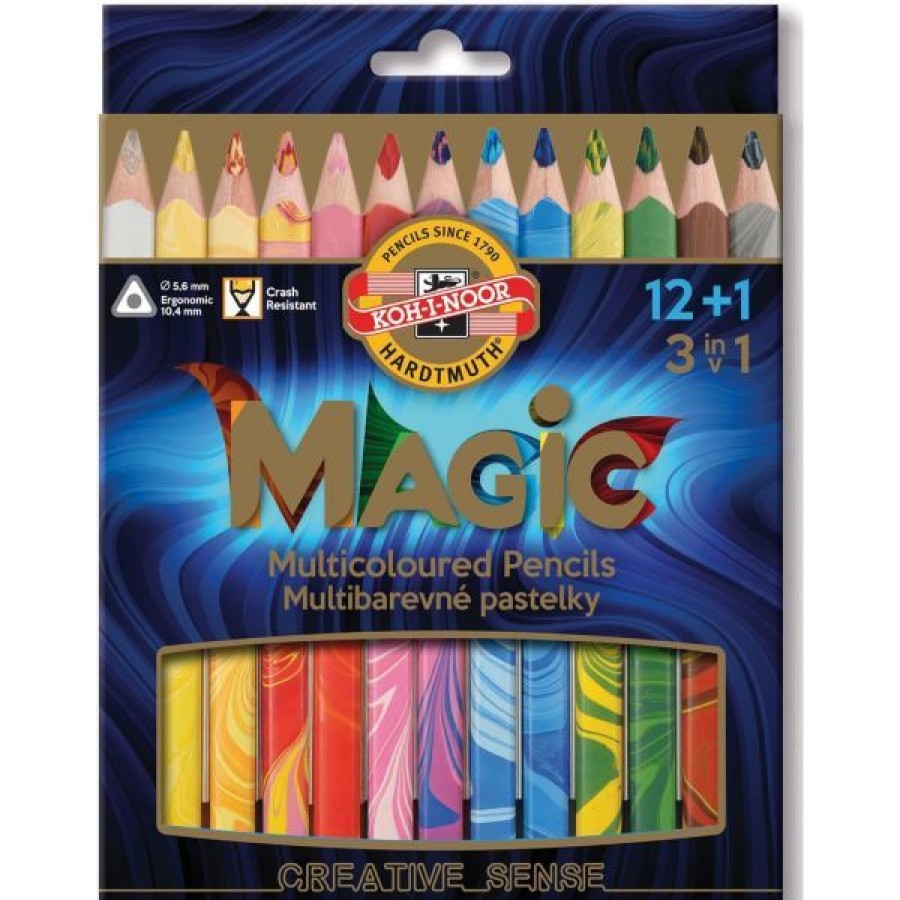 Dessin & Arts Graphiques Creastore Crayons De Couleurs | Set De 13 Crayons Magic - Koh-I-Noor