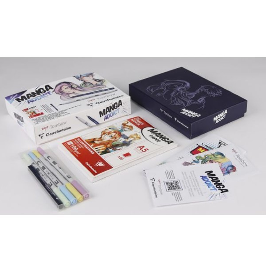 Dessin & Arts Graphiques Creastore Feutres | Coffret Manga Addict - Clairefontaine X Tombow