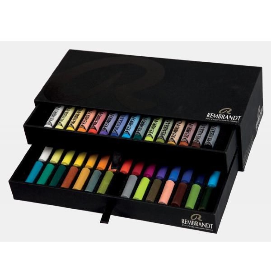 Dessin & Arts Graphiques Creastore Pastels Secs Craies | Coffret De Pastels Secs Rembrandt, 15 Pastels + 30 Demi-Pastels