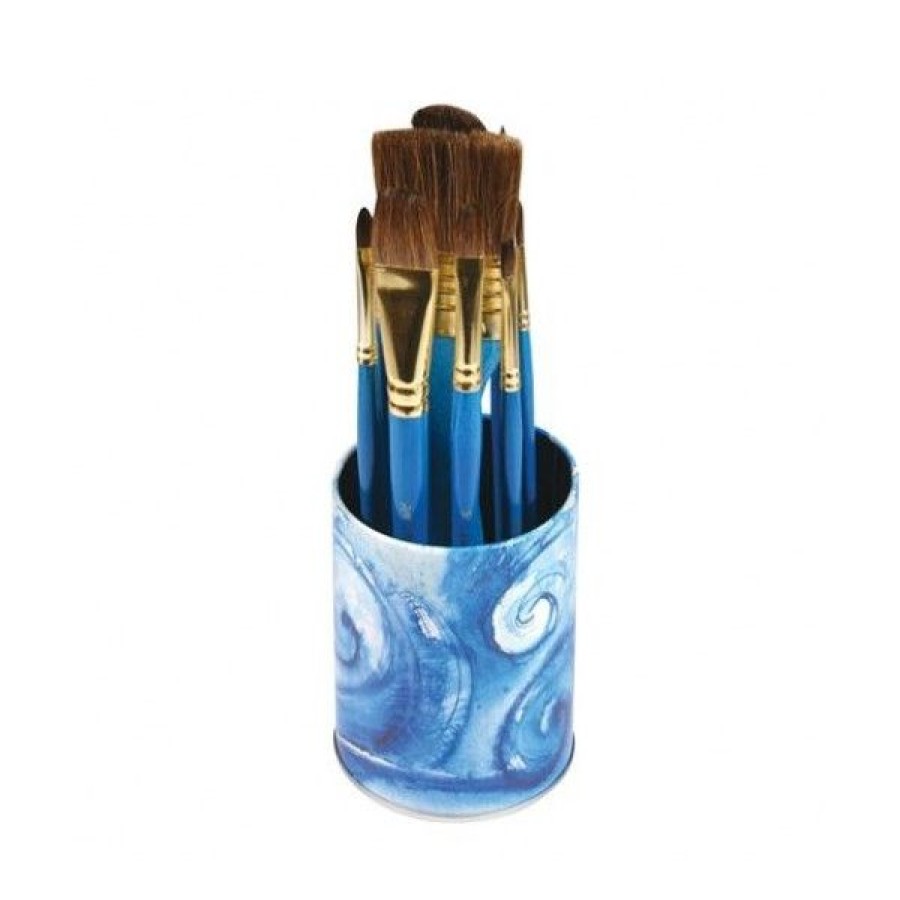 Pinceaux & Fournitures Creastore Pinceaux A L'Unite & Poils Naturels | Pot De 10 Pinceaux En Poils Naturels - Aquarelle