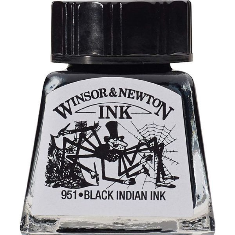 Dessin & Arts Graphiques Creastore Encres | Encre De Chine 14Ml - Noir - Winsor & Newton