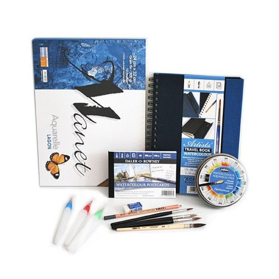 Peintures Creastore Peinture Aquarelle Fine | Kit Aquarelle Paysage De Mer