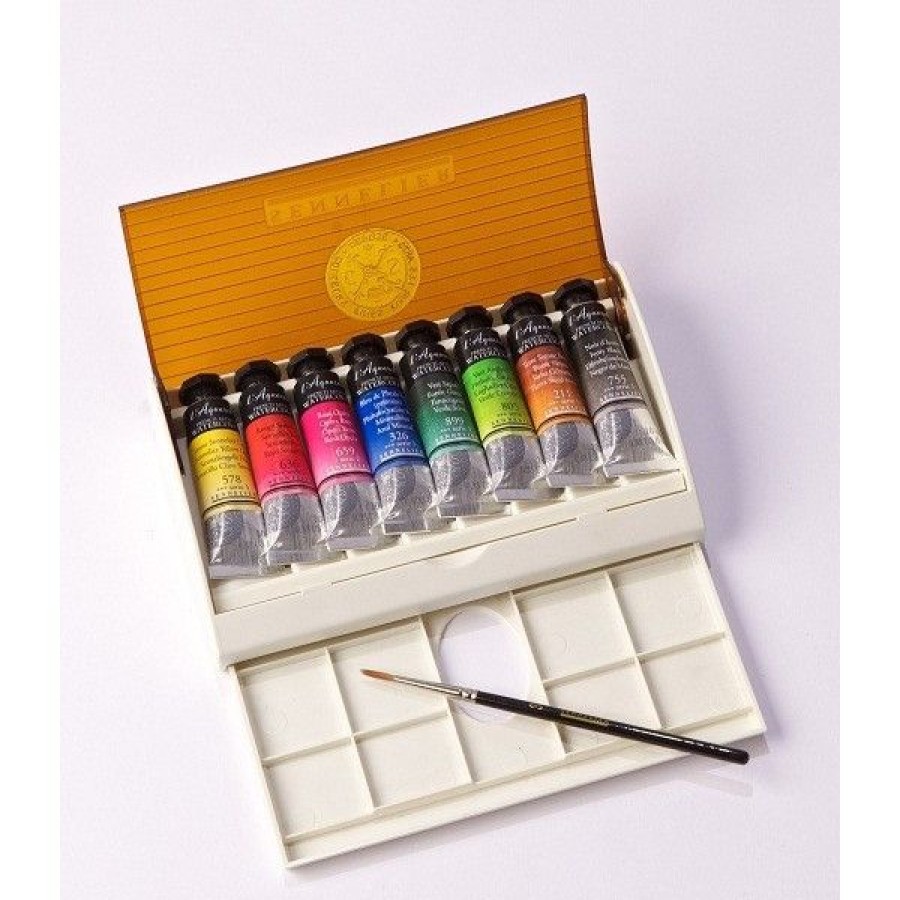 Peintures Creastore Peinture Aquarelle Extra&Fine | Boite De Voyage Aquarelle Sennelier - 8 Tubes