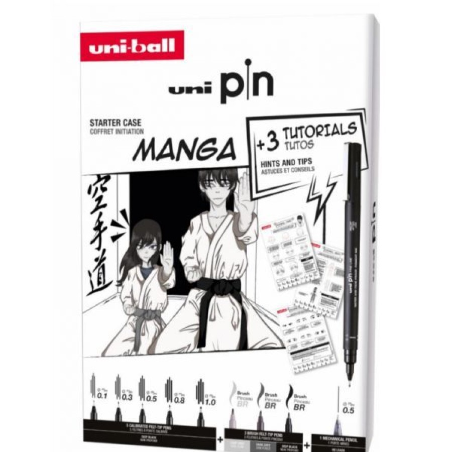 Dessin & Arts Graphiques Creastore Feutres | Coffret Initiation Manga - Uni Pin