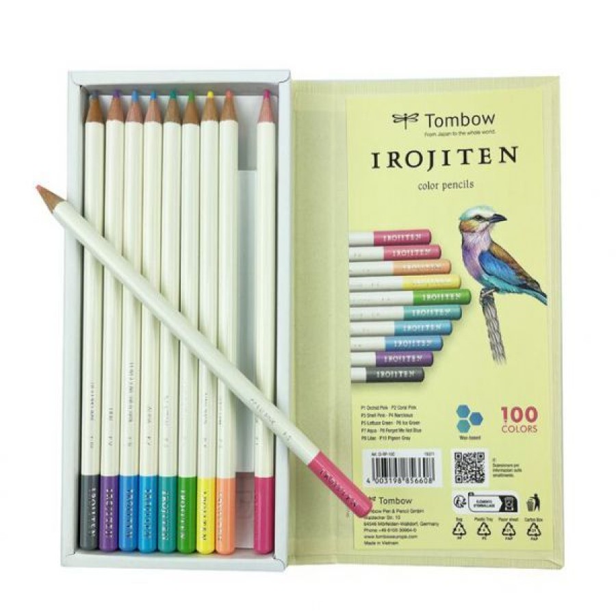 Dessin & Arts Graphiques Creastore Crayons De Couleurs | Set Irojitens - Couleurs Pastel I - Tombow