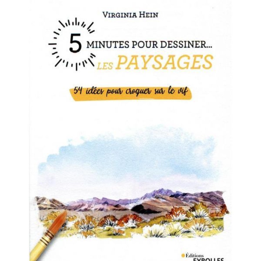 Dessin & Arts Graphiques Creastore Livres Dessin | 5 Minutes Pour Dessiner... Les Paysages - Livre