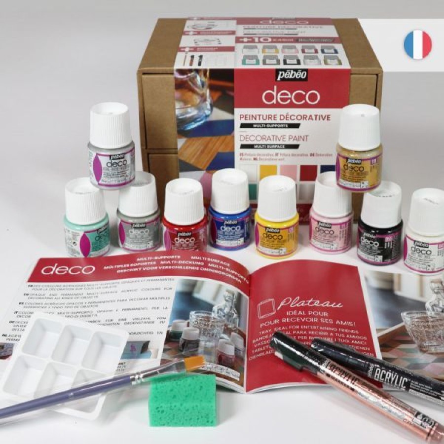 Loisirs Creatifs Creastore Restauration | Coffret Atelier Deco - Peinture Decorative - Pebeo