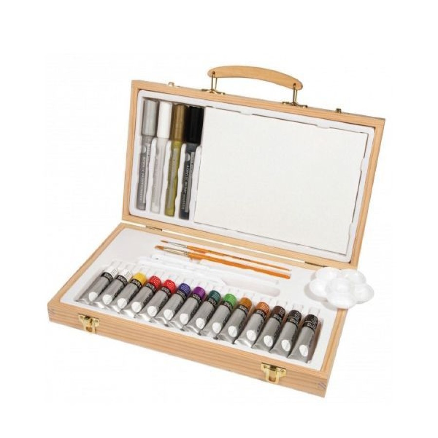 Peintures Creastore Coffrets De Peinture Acrylique Et Kits | Cofffet Acrylique Simply - Daler-Rowney