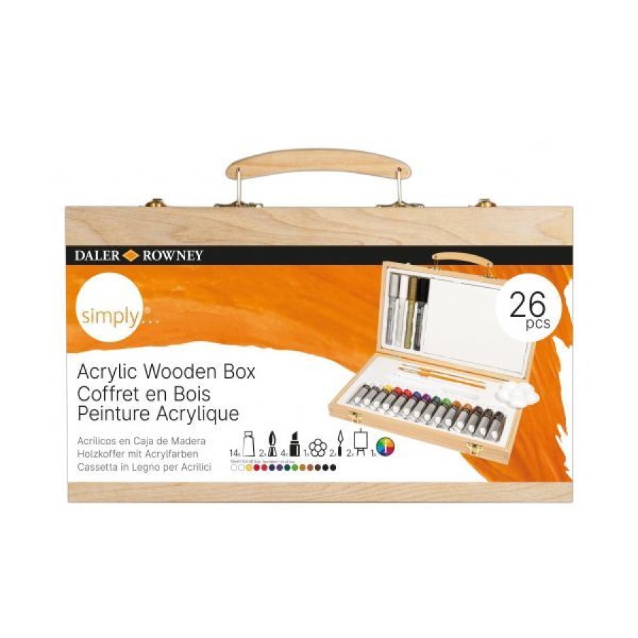 Peintures Creastore Coffrets De Peinture Acrylique Et Kits | Cofffet Acrylique Simply - Daler-Rowney