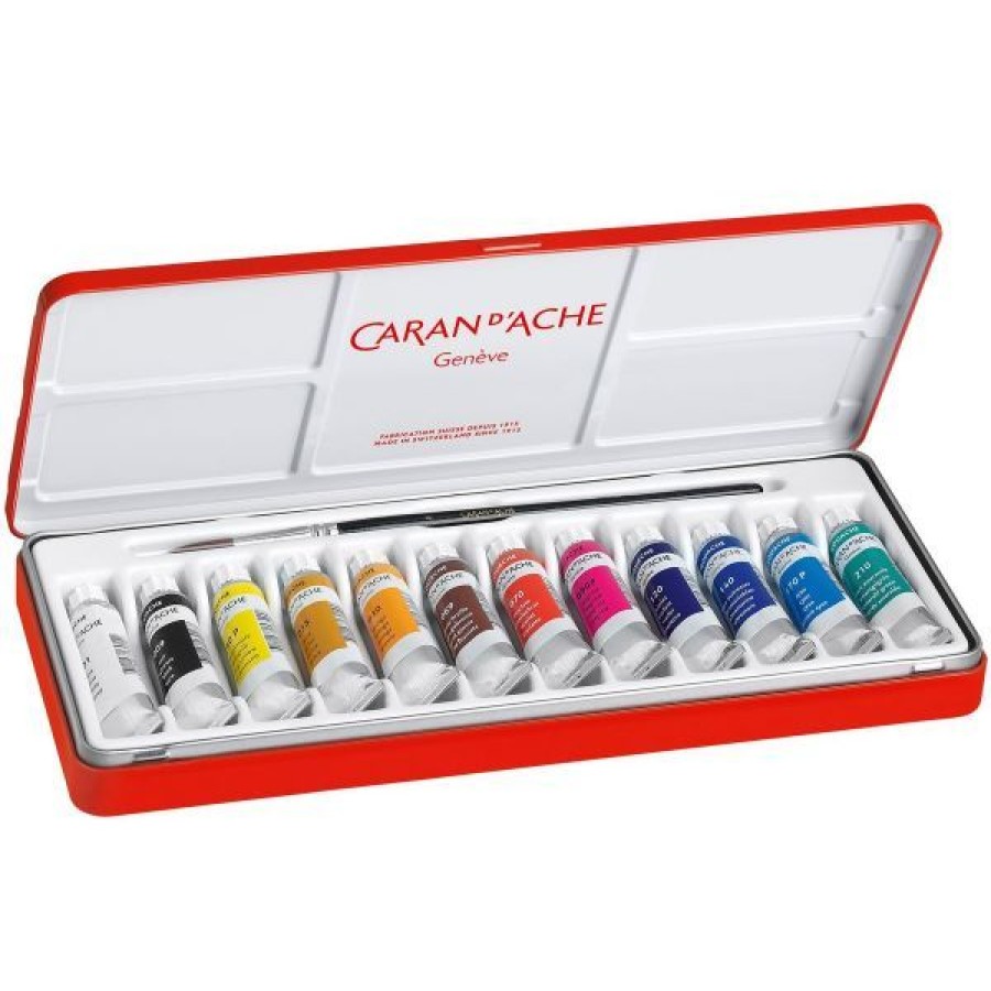 Peintures Creastore | Set De Gouache - 12 Tubes 10Ml - Caran D'Ache