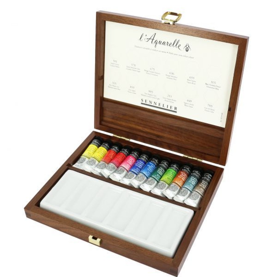 Peintures Creastore Peinture Aquarelle Extra&Fine | Coffret Aquarelle Extra-Fine 12 Tubes - Sennelier