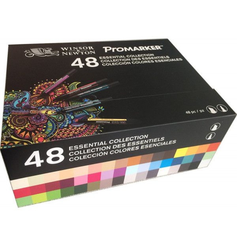 Dessin & Arts Graphiques Creastore Feutres A Alcool | Coffret De 48 Marqueurs Promarker - Winsor & Newton