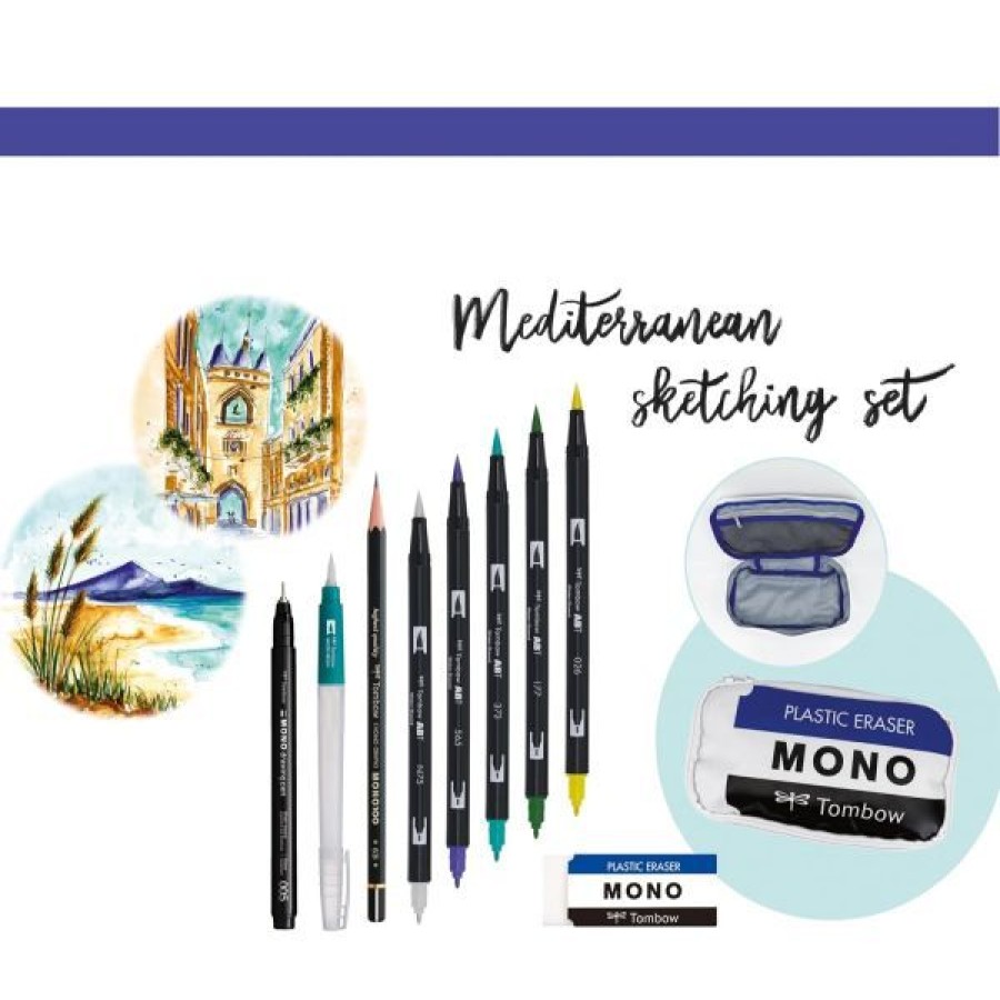 Dessin & Arts Graphiques Creastore Crayons Graphites | Coffret Mediterranean Sketching - Tombow