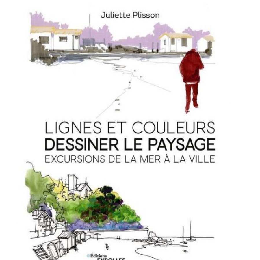 Dessin & Arts Graphiques Creastore Livres Dessin | Lignes Et Couleurs - Dessiner Le Paysage - Livre