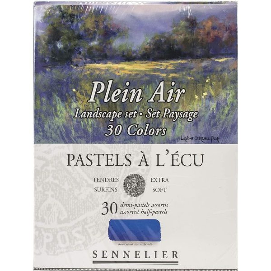 Dessin & Arts Graphiques Creastore Pastels Secs Craies | Boite De 30 Demi-Pastels A L'Ecu - Paysage - Sennelier