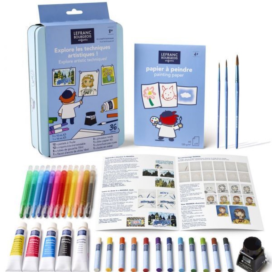 Loisirs Creatifs Creastore Peinture Pour Enfant | Kit Artistique L'Usine D'Art - Lefranc Bourgeois