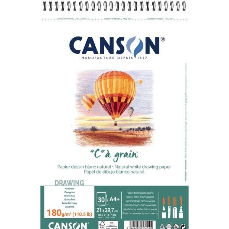 Papiers Creastore Papiers Dessin | Papier A Dessin "C" A Grain Canson