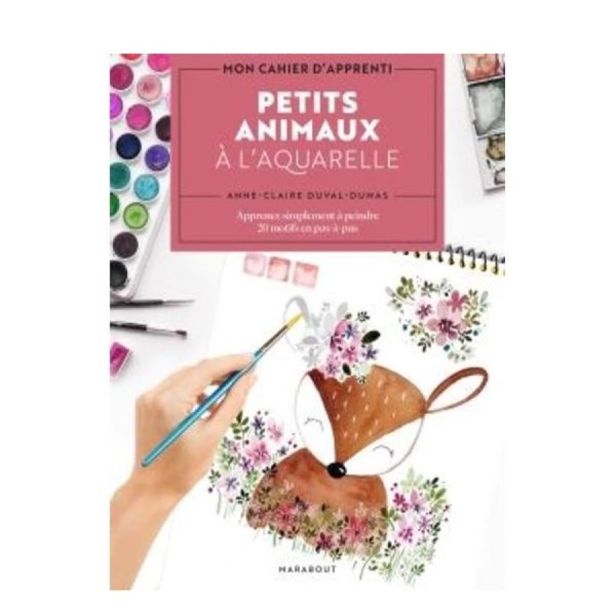 Peintures Creastore Livres Aquarelle | Petits Animaux A L'Aquarelle - Livre