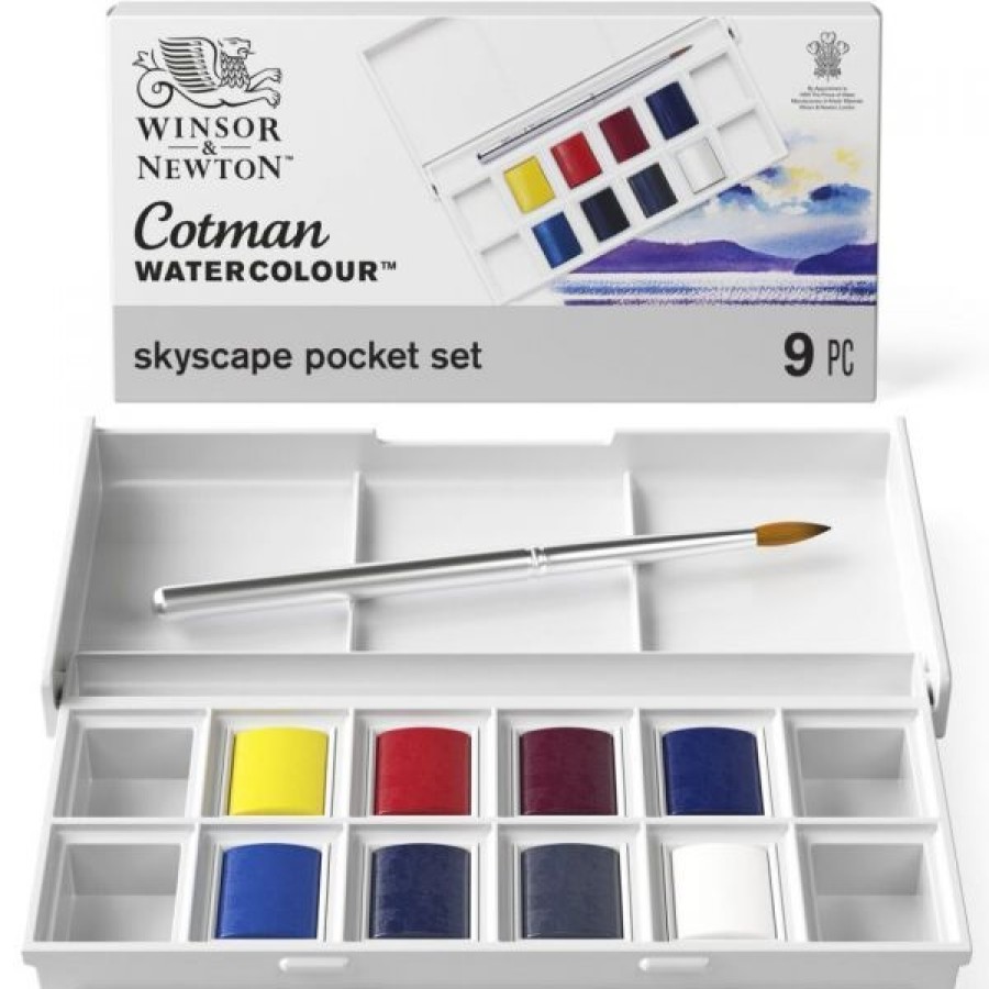 Peintures Creastore Peinture Aquarelle Fine | Set De Poche Cotman - Ciel - Winsor & Newton