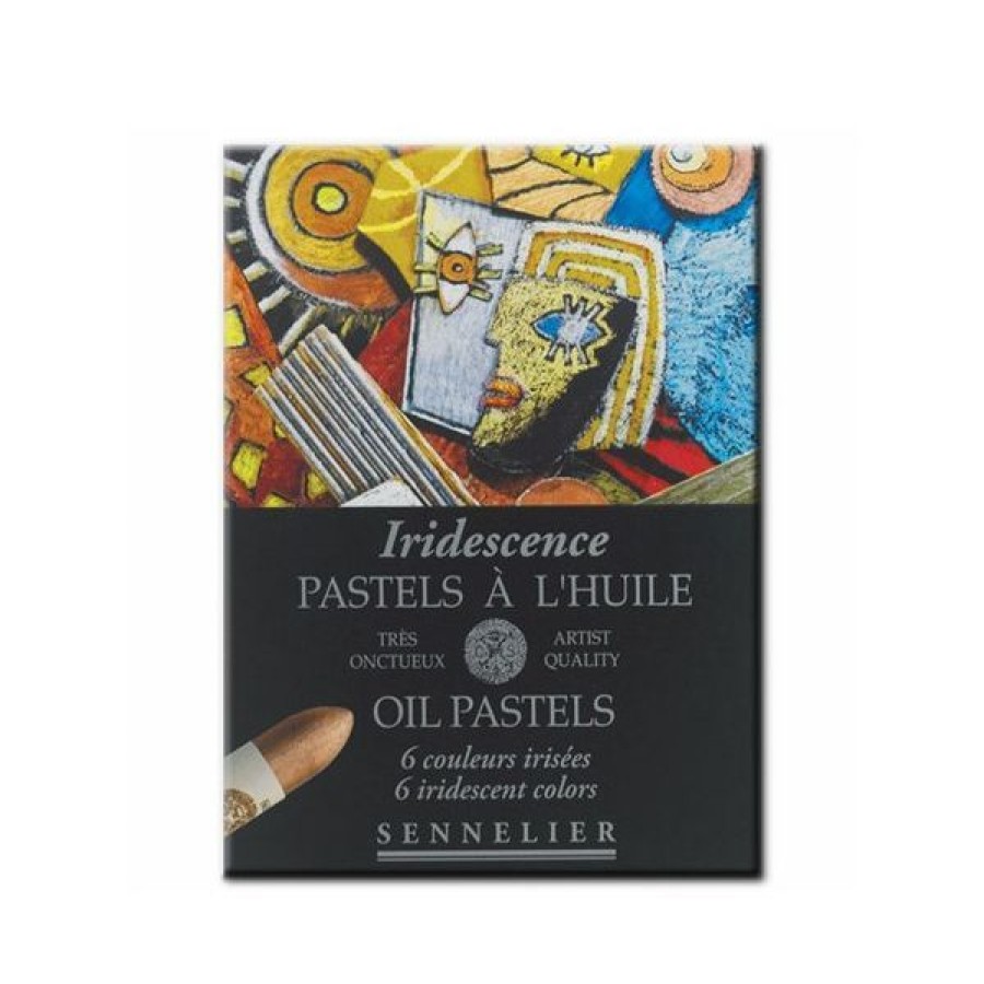 Dessin & Arts Graphiques Creastore Pastels A L'Huile | Boite Pastels A L'Huile Couleurs Irisees - 6 Pastels - Sennelier