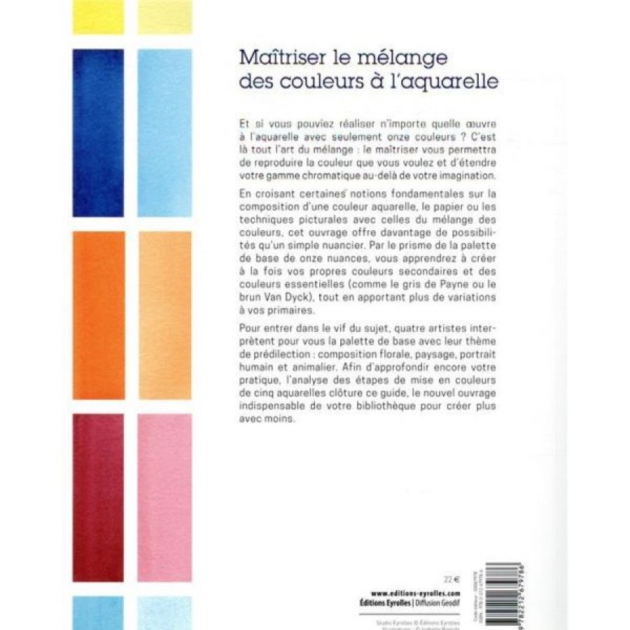 Peintures Creastore Livres Aquarelle | Maitriser Le Melange Des Couleurs A L'Aquarelle - Livre