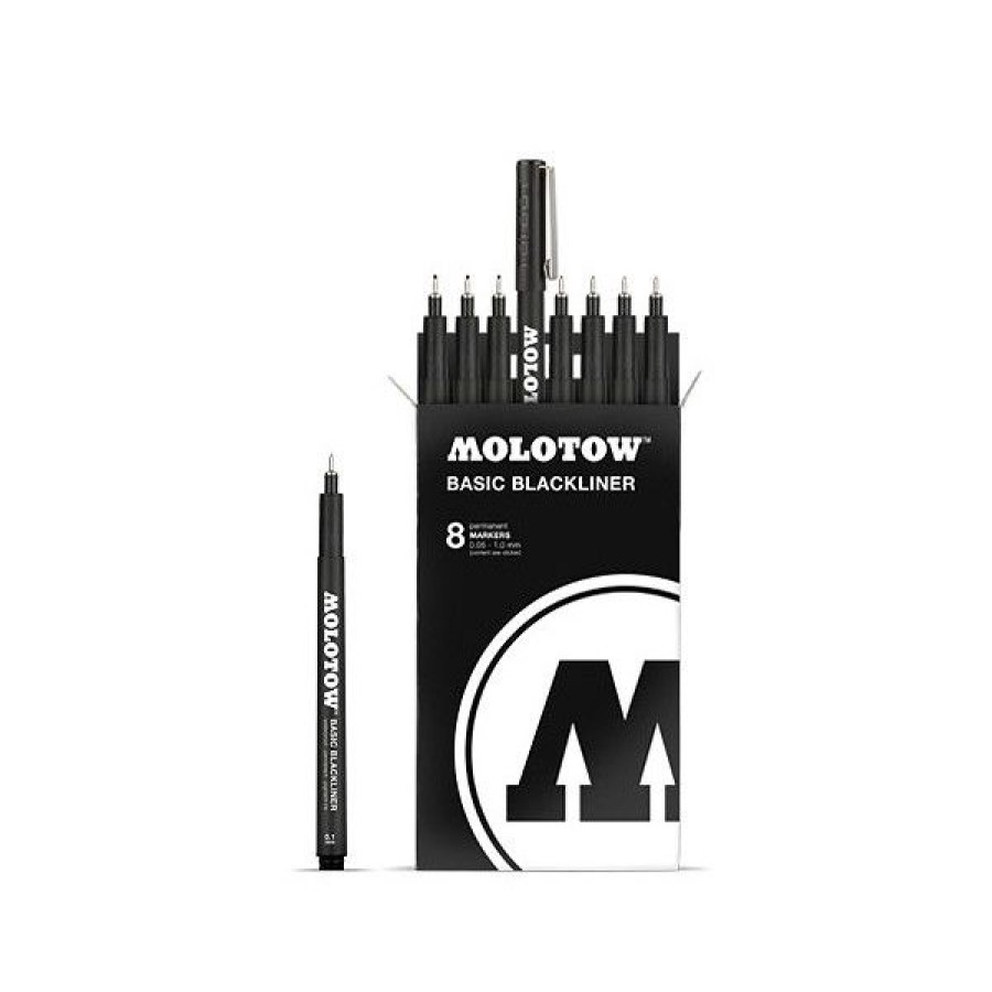 Dessin & Arts Graphiques Creastore Molotow | Pochette De Feutres Basic Blackliner - Molotow