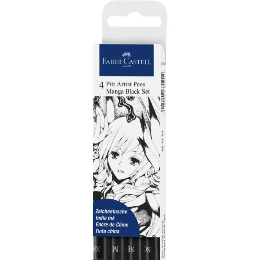 Dessin & Arts Graphiques Creastore Feutres | Set 4 Pitt Artists - Manga - Faber-Castell