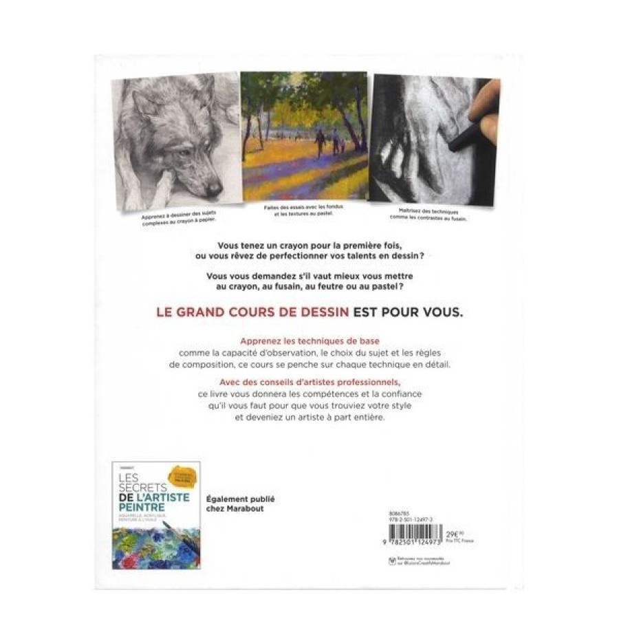 Dessin & Arts Graphiques Creastore Livres Dessin | Le Grand Cours De Dessin - Livre