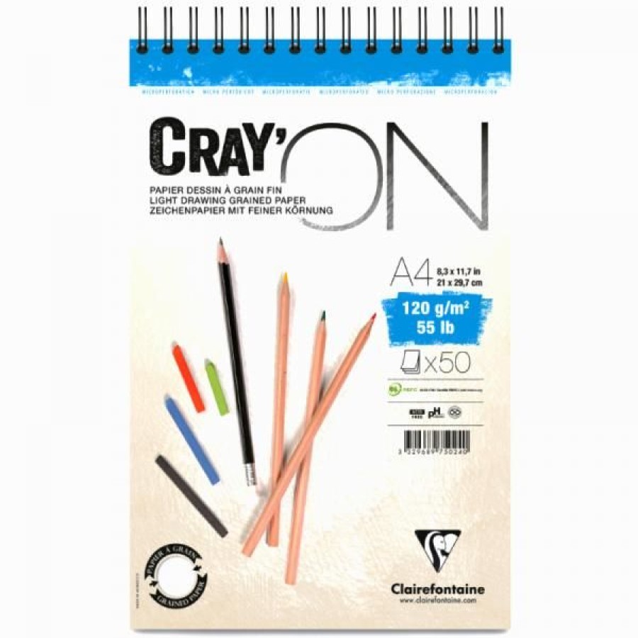 Papiers Creastore Blocs A Croquis | Bloc Cray'On 120Gr - Clairefontaine