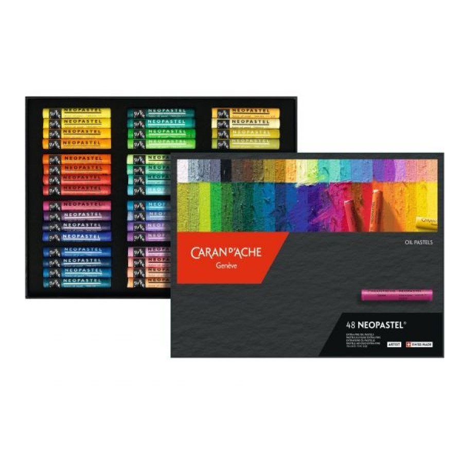 Dessin & Arts Graphiques Creastore Pastels A L'Huile | Boite De 48 Pastels A L'Huile Neopastel - Caran D'Ache