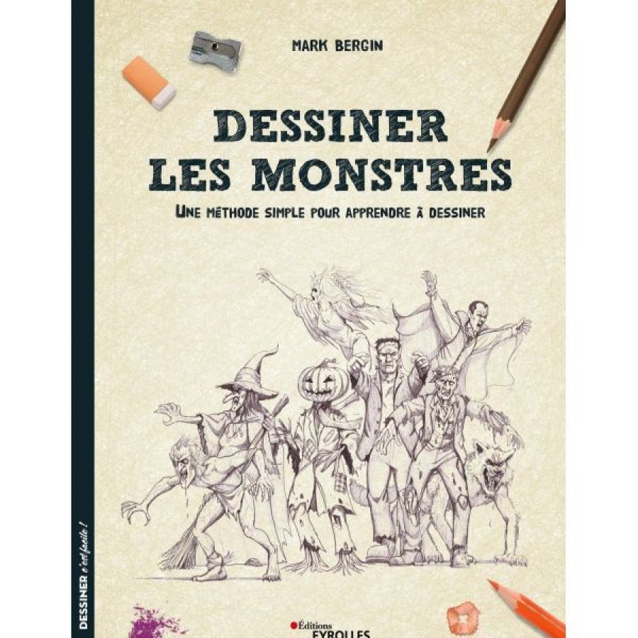 Dessin & Arts Graphiques Creastore Livres Dessin | Dessiner Les Monstres - Livre