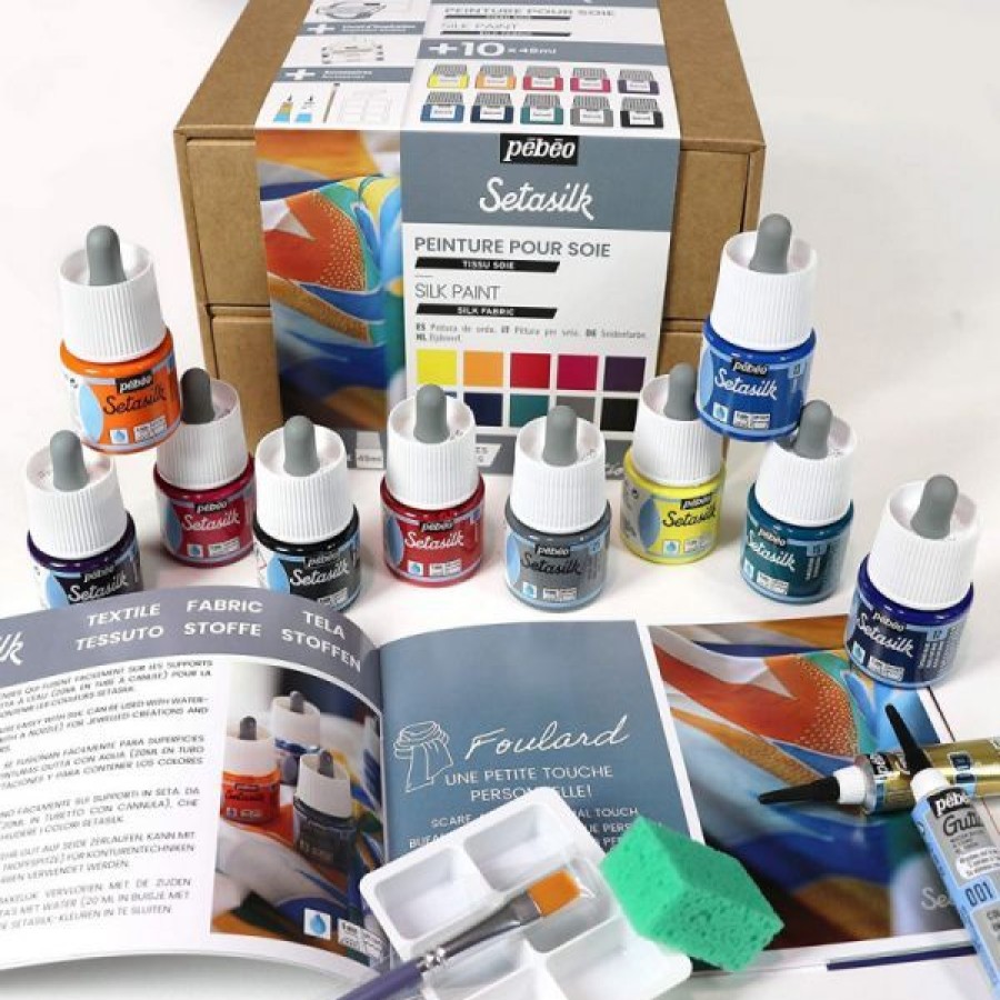 Coffrets & Cadeaux Creastore | Coffret Atelier Peinture Sur Soie - Pebeo